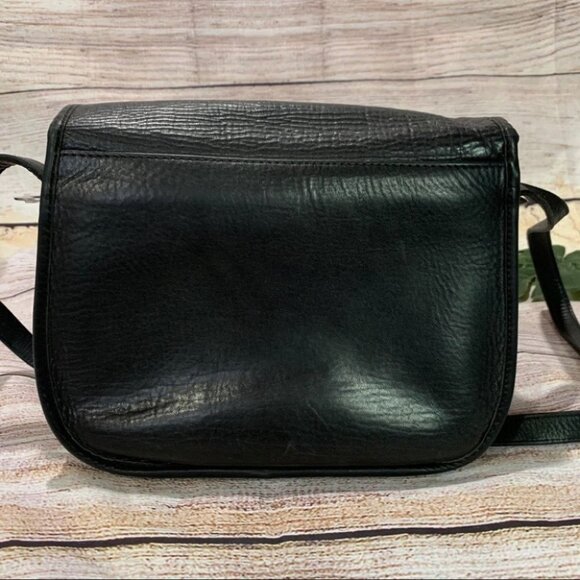 Vintage Black Leather Purse Crossbody - Picture 6 of 13
